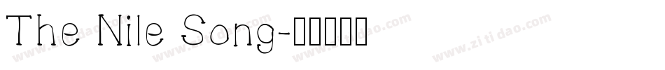 The Nile Song字体转换